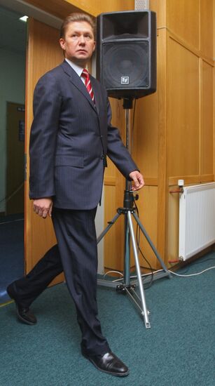 News conference by Gazprom CEO Alexei Miller