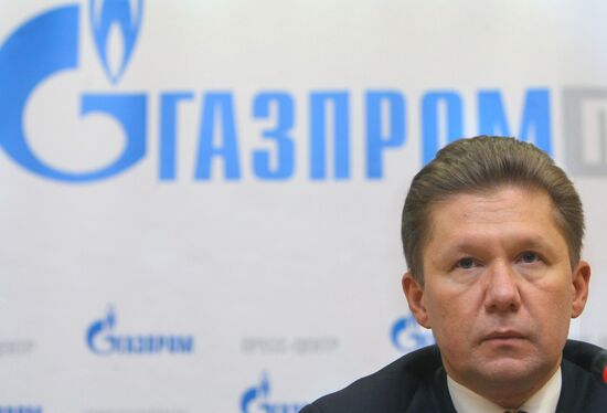 News conference by Gazprom CEO Alexei Miller