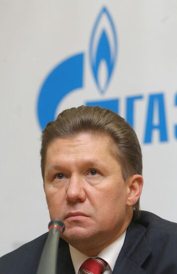 News conference by Gazprom CEO Alexei Miller