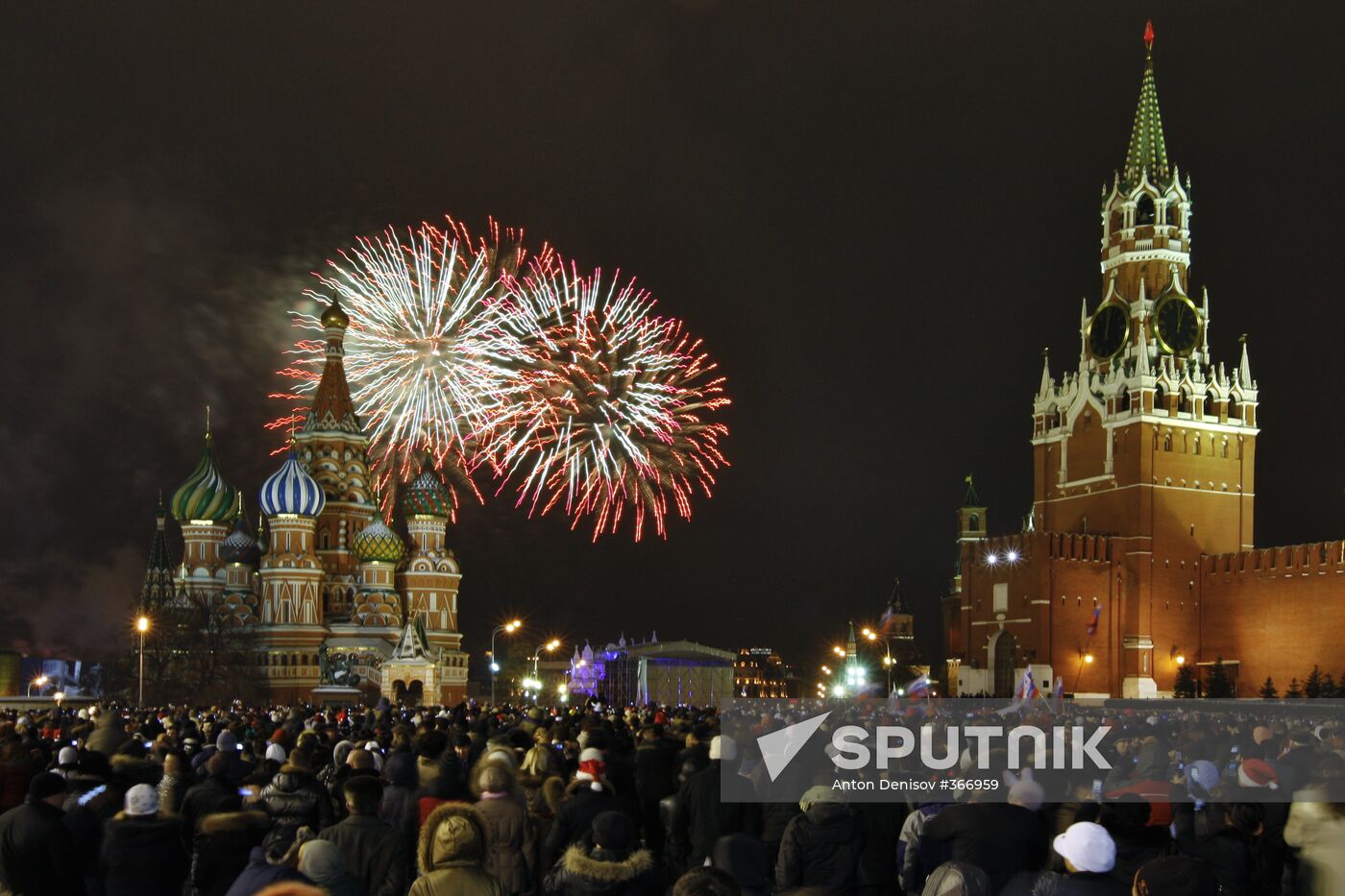 Seeing in New Year 2009 in Moscow