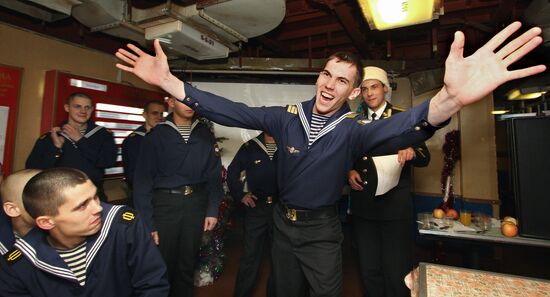 Seeing in New Year aboard Admiral Panteleyev