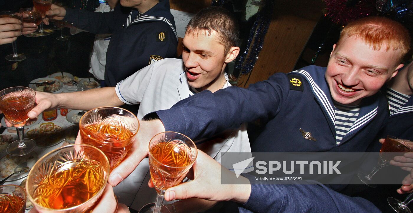 Seeing in New Year aboard Admiral Panteleyev