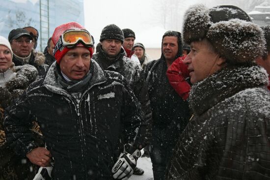Prime Minister Vladimir Putin visits Sochi