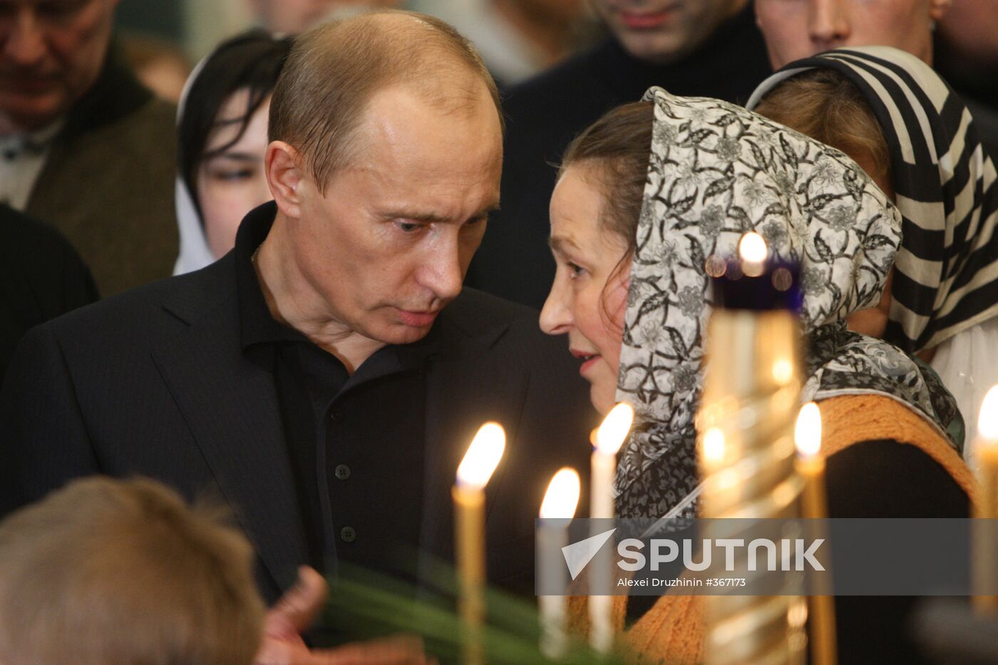 Vladimir Putin attends Christmas Mass in Petrozavodsk
