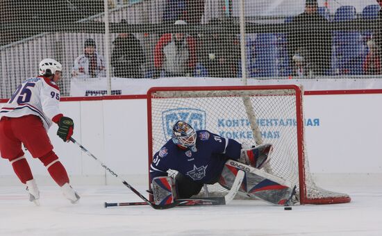 Continental Hockey League Star Game. Yashin team vs. Jágr team