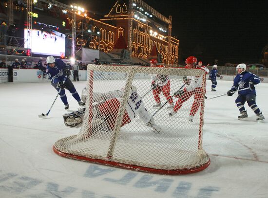 Continental Hockey League Star Game. Yashin team vs. Jágr team