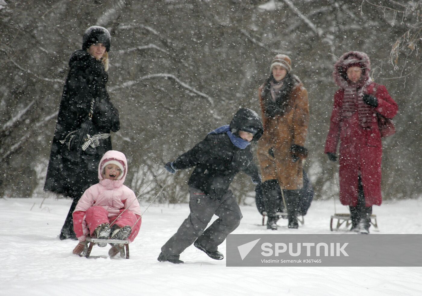 Snowfall in Stavropol