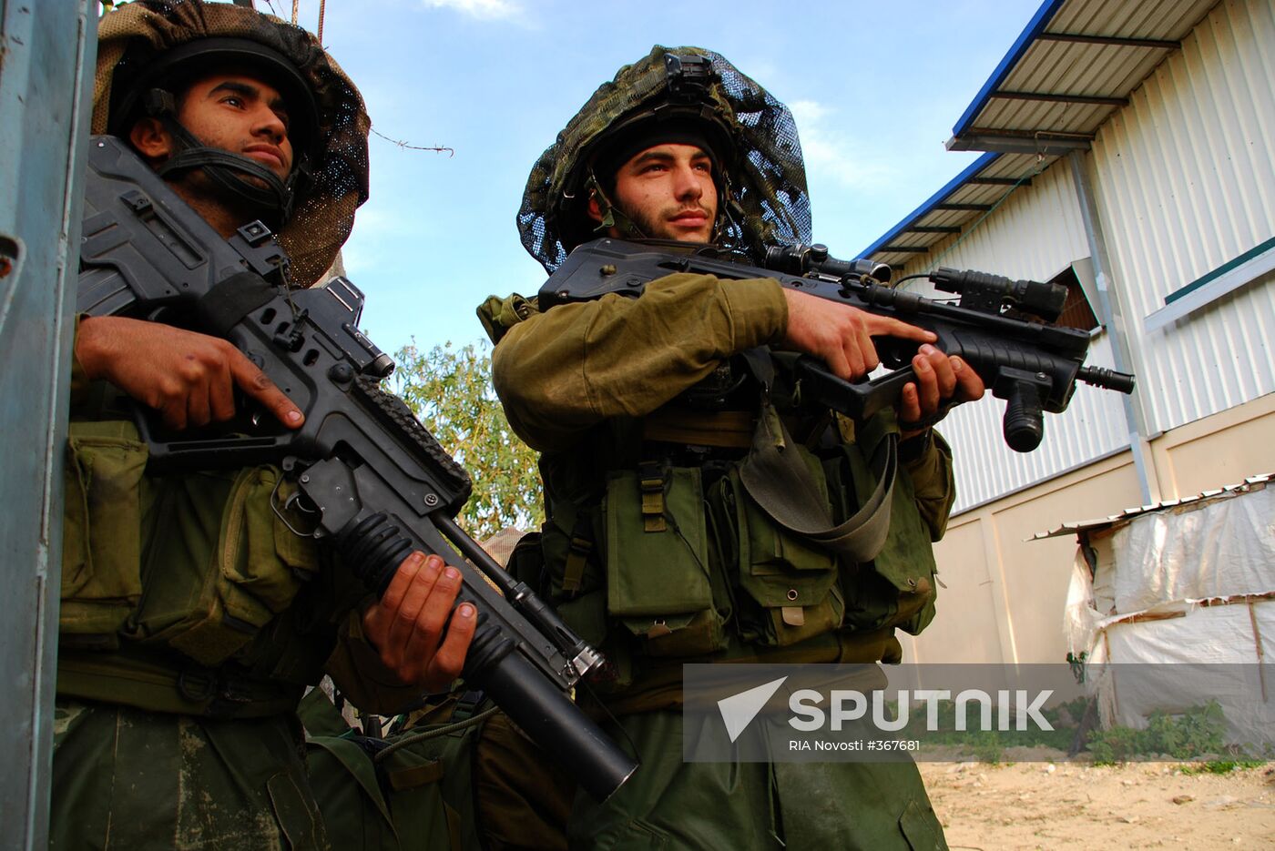 IDF paratrooper brigade during operation in Gaza Strip