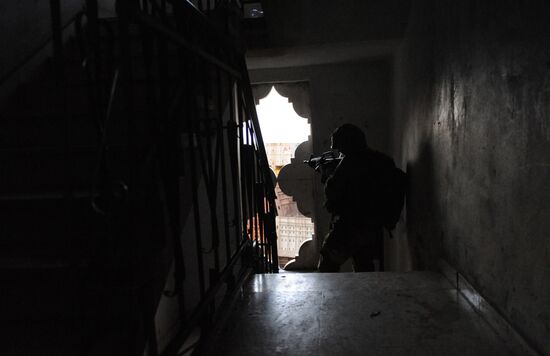 IDF paratrooper brigade during operation in Gaza Strip