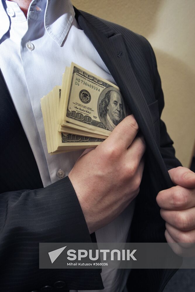 Banknotes and coins from all over the world