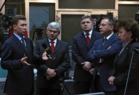 Slovak, Moldovan, Bulgarian Prime Ministers tour Gazprom