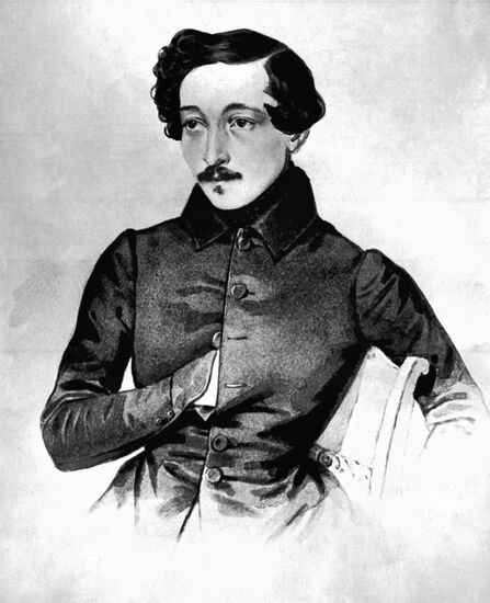 Artist A. Alexeyev Portrait of Ivan Panayev
