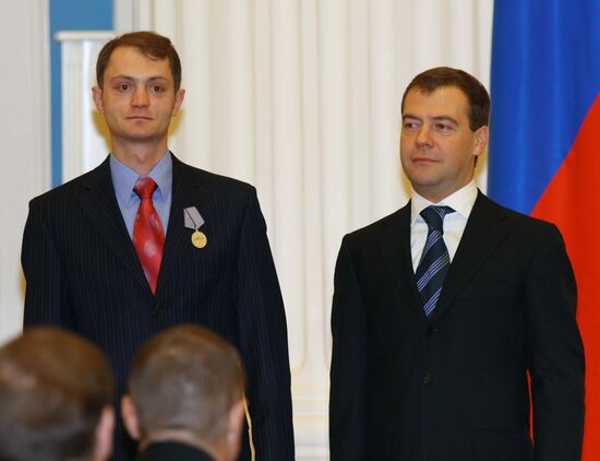 President Dmitry Medvedev presents state awards