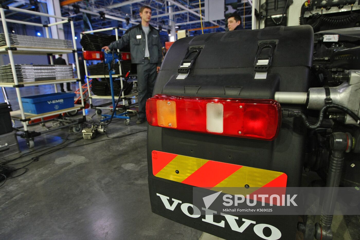 Opening Volvo Group plant in Kaluga