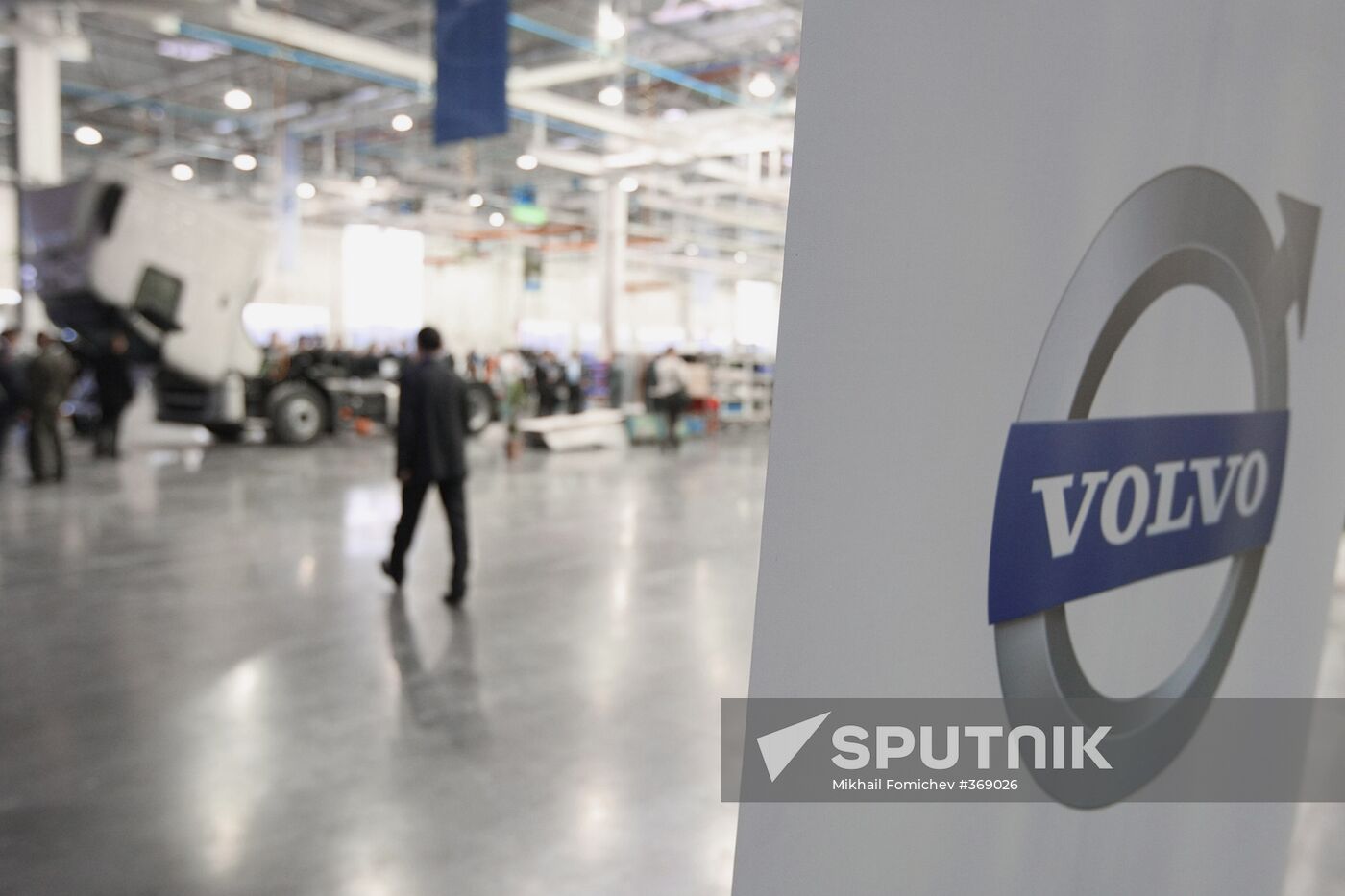 Opening Volvo Group plant in Kaluga