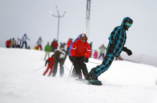 Winter vacationing in the Moscow suburbs