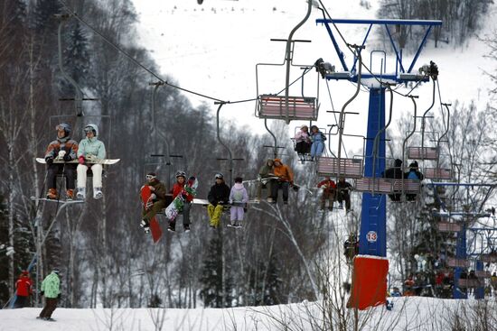 Winter vacationing in the Moscow suburbs