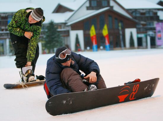 Winter vacationing in the Moscow suburbs