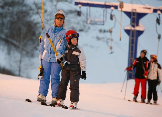 Winter vacationing in the Moscow suburbs