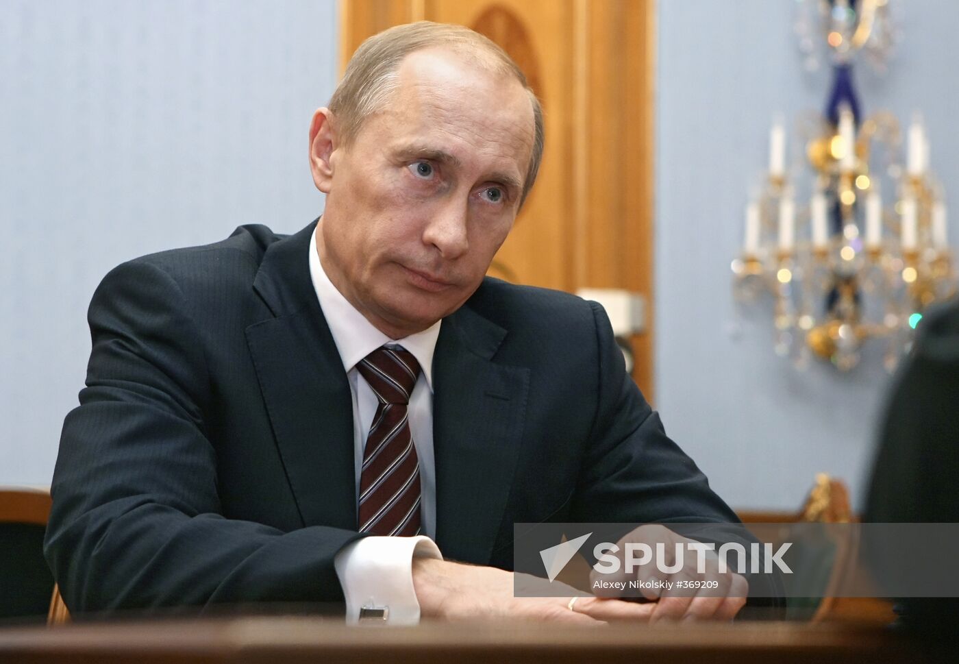 Vladimir Putin meets with Sergei Stepashin