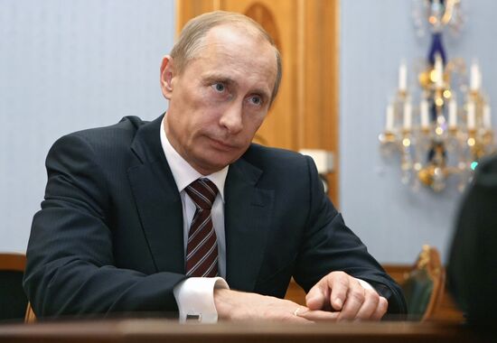 Vladimir Putin meets with Sergei Stepashin