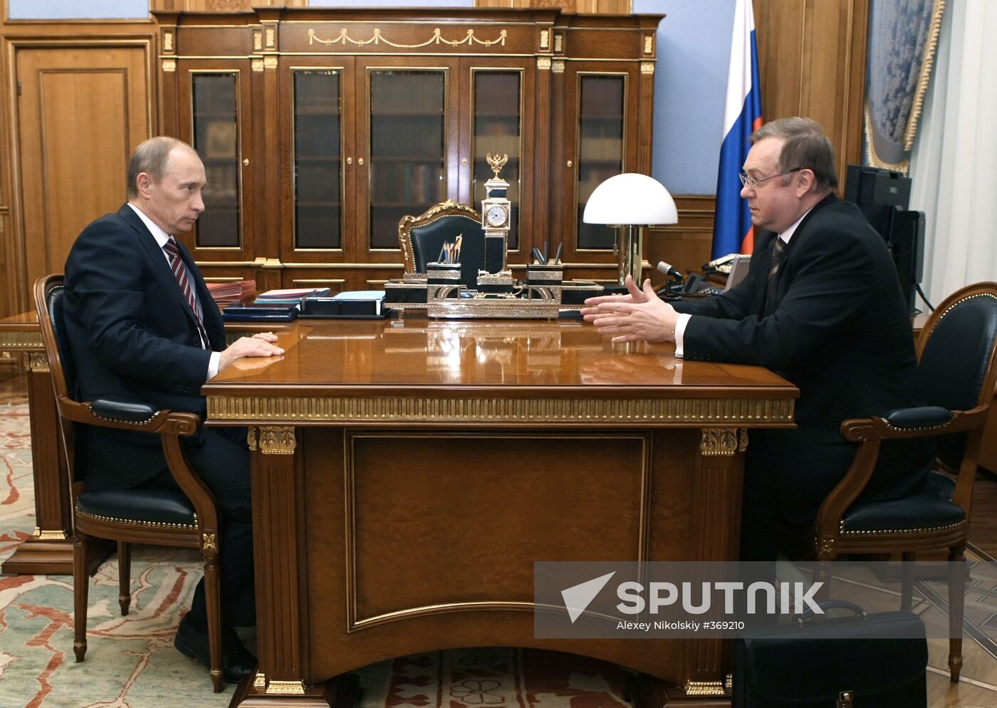 Vladimir Putin meets with Sergei Stepashin