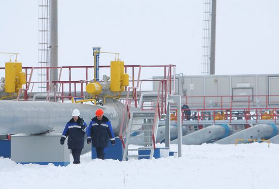 Gas transits via the Sudzha gas-measuring station