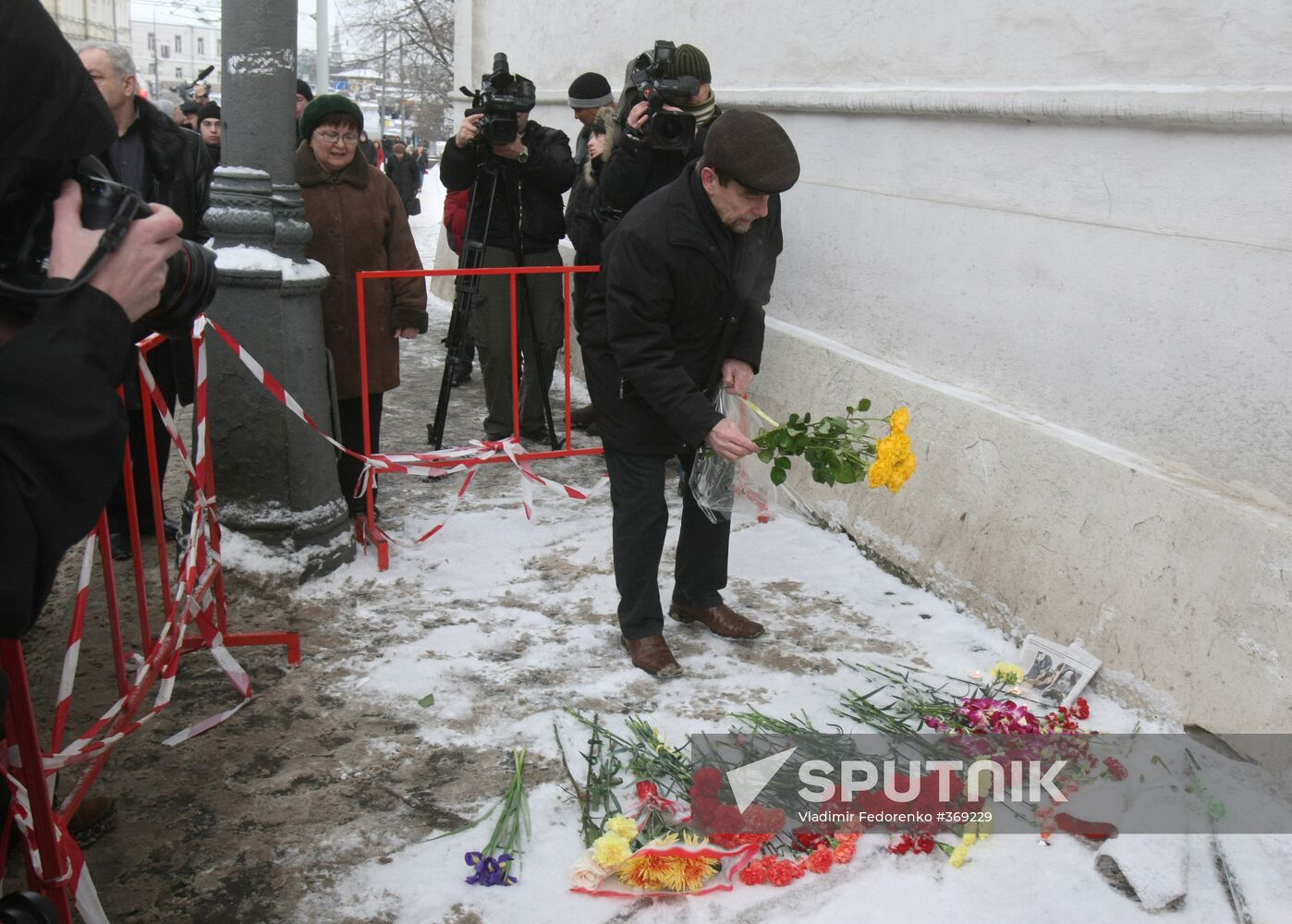 Gathering in memory of Stanislav Markelov and Anastasia Baburova