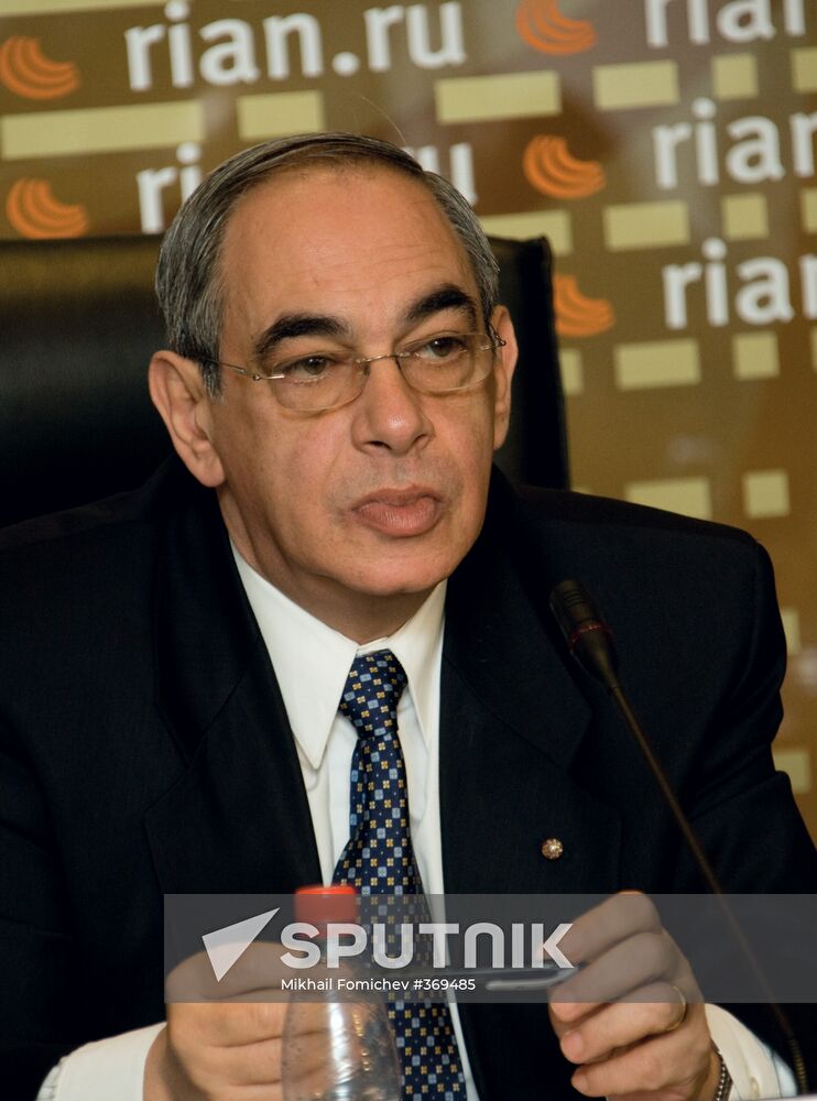 News conference by Izzat Saad and Afif Safieh