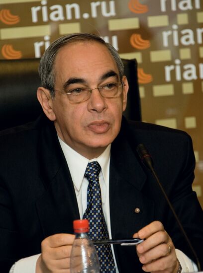 News conference by Izzat Saad and Afif Safieh