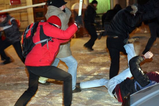 Unsanctioned anarchist picket in Novosibirsk