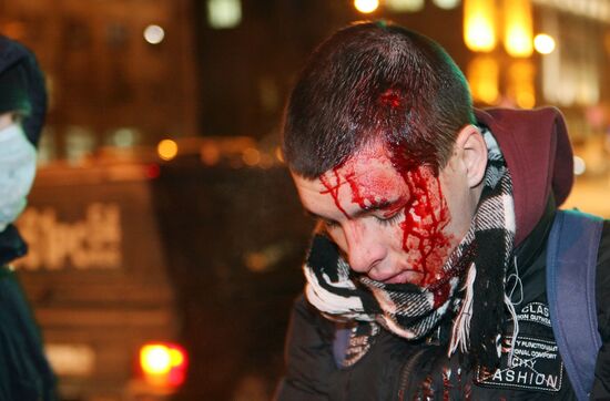 Unsanctioned anarchist picket in Novosibirsk
