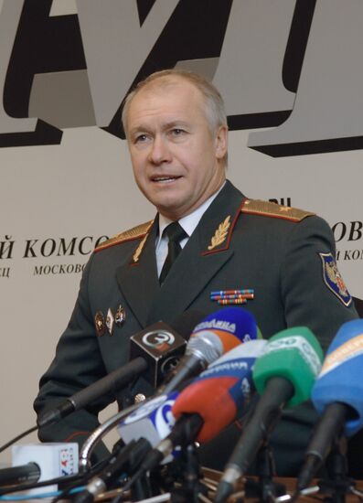 Vasily Sorokin gives news conference in Moscow
