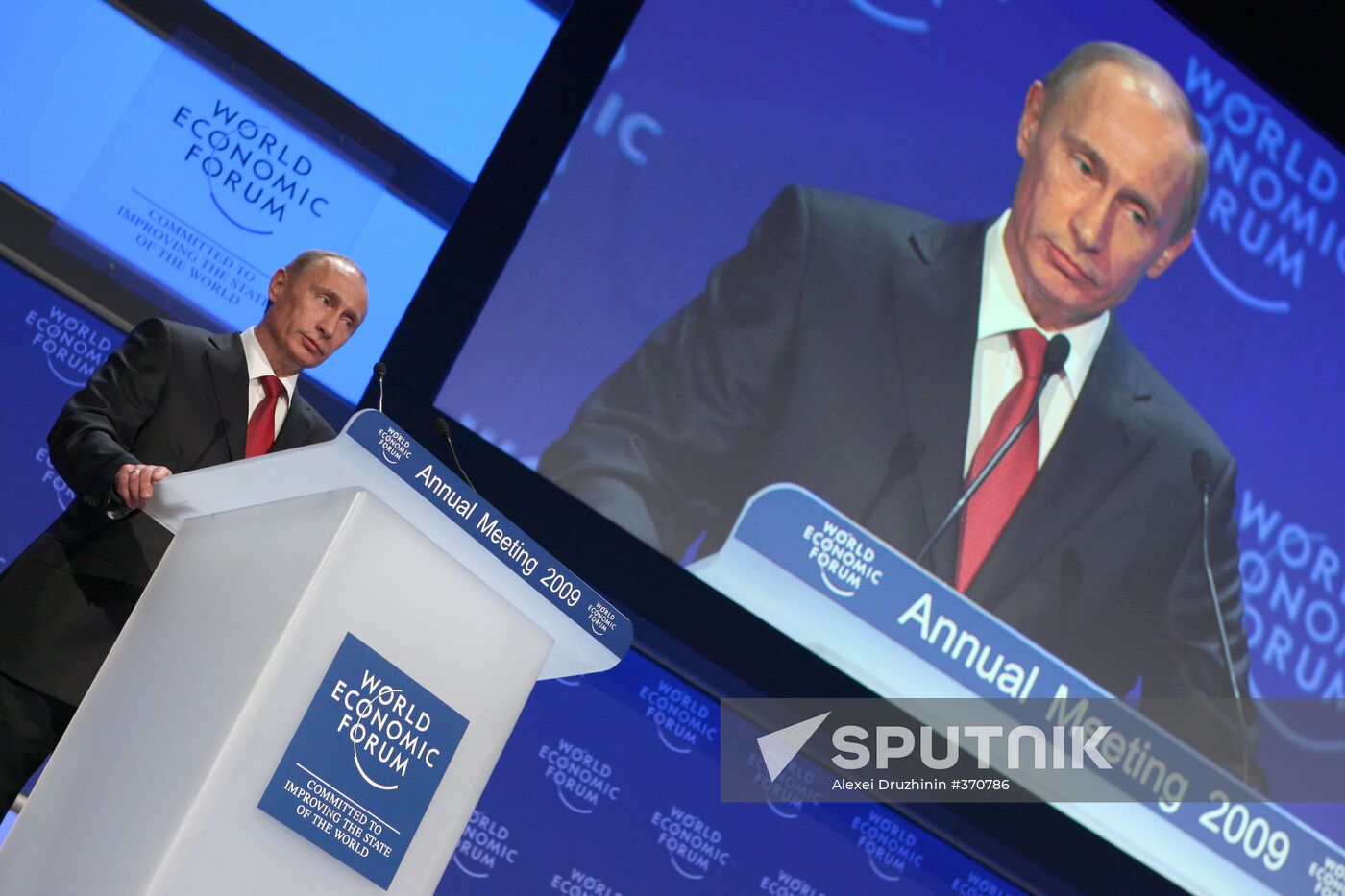 Vladimir Putin visits Davos