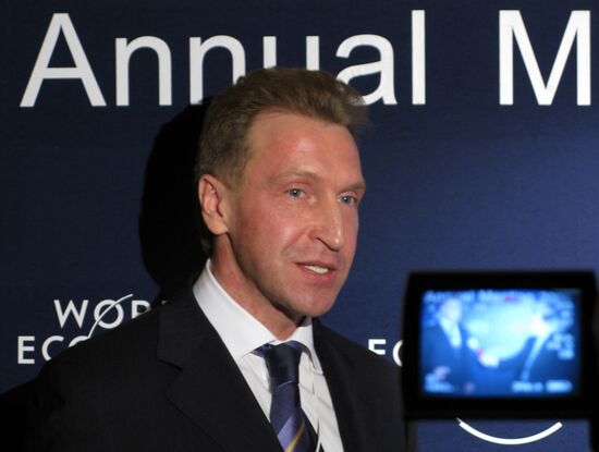 Deputy Prime Minister Igor Shuvalov at the World Economic Forum