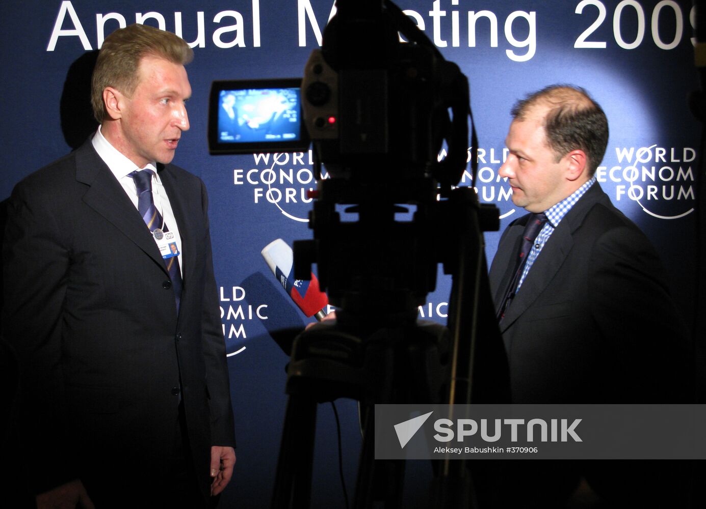 Deputy Prime Minister Igor Shuvalov at the World Economic Forum