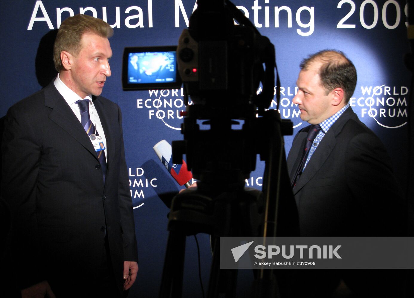 Deputy Prime Minister Igor Shuvalov at the World Economic Forum