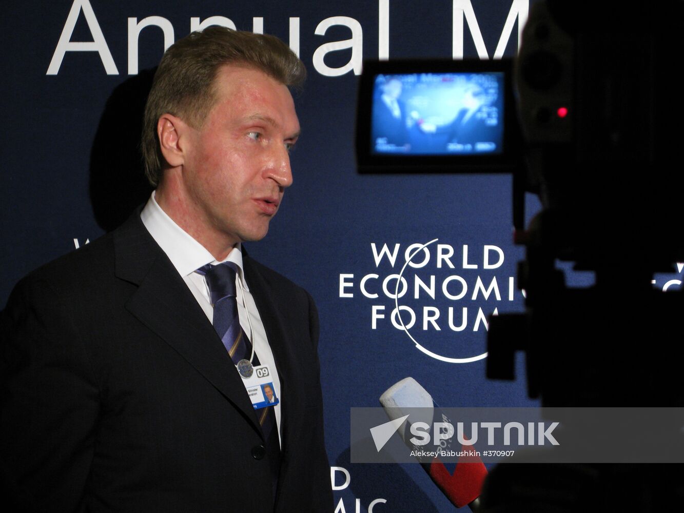 Deputy Prime Minister Igor Shuvalov at the World Economic Forum