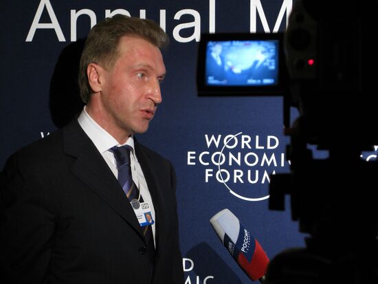 Deputy Prime Minister Igor Shuvalov at the World Economic Forum