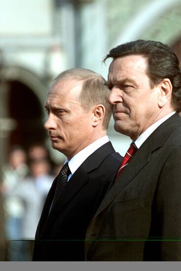 V.Putin and G.Schroeder