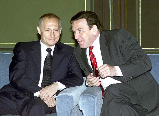 V.Putin and G.Schroeder