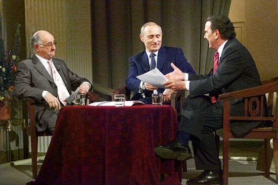 V.Putin and G.Schroeder