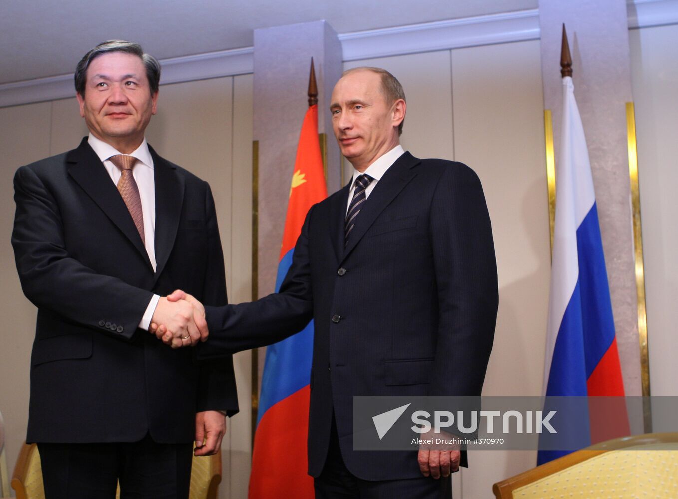 Vladimir Putin meets with Nambaryn Enhbayar