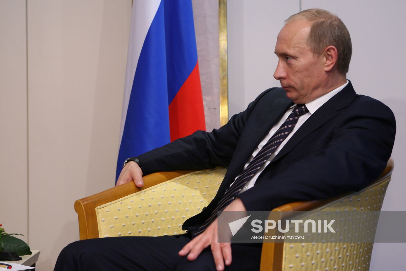 Vladimir Putin meets with Nambaryn Enhbayar