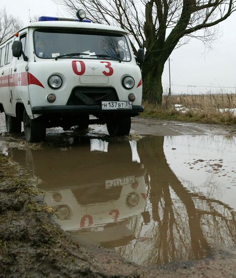Ambulance crew at work