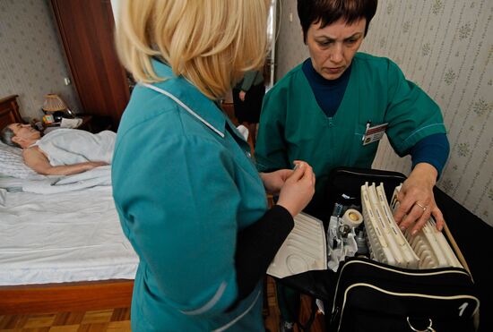 Ambulance crew at work