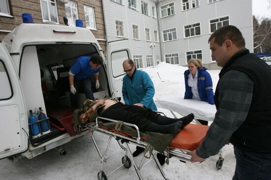 Ambulance crew at work