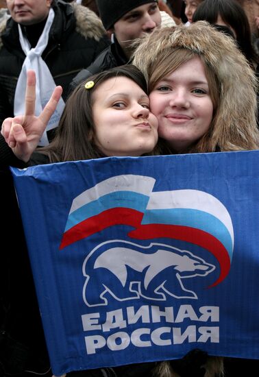 United Russia holds rally in Rostov-on-Don
