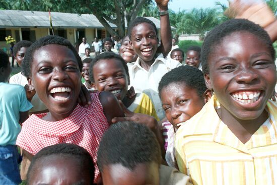 School children from Ghana