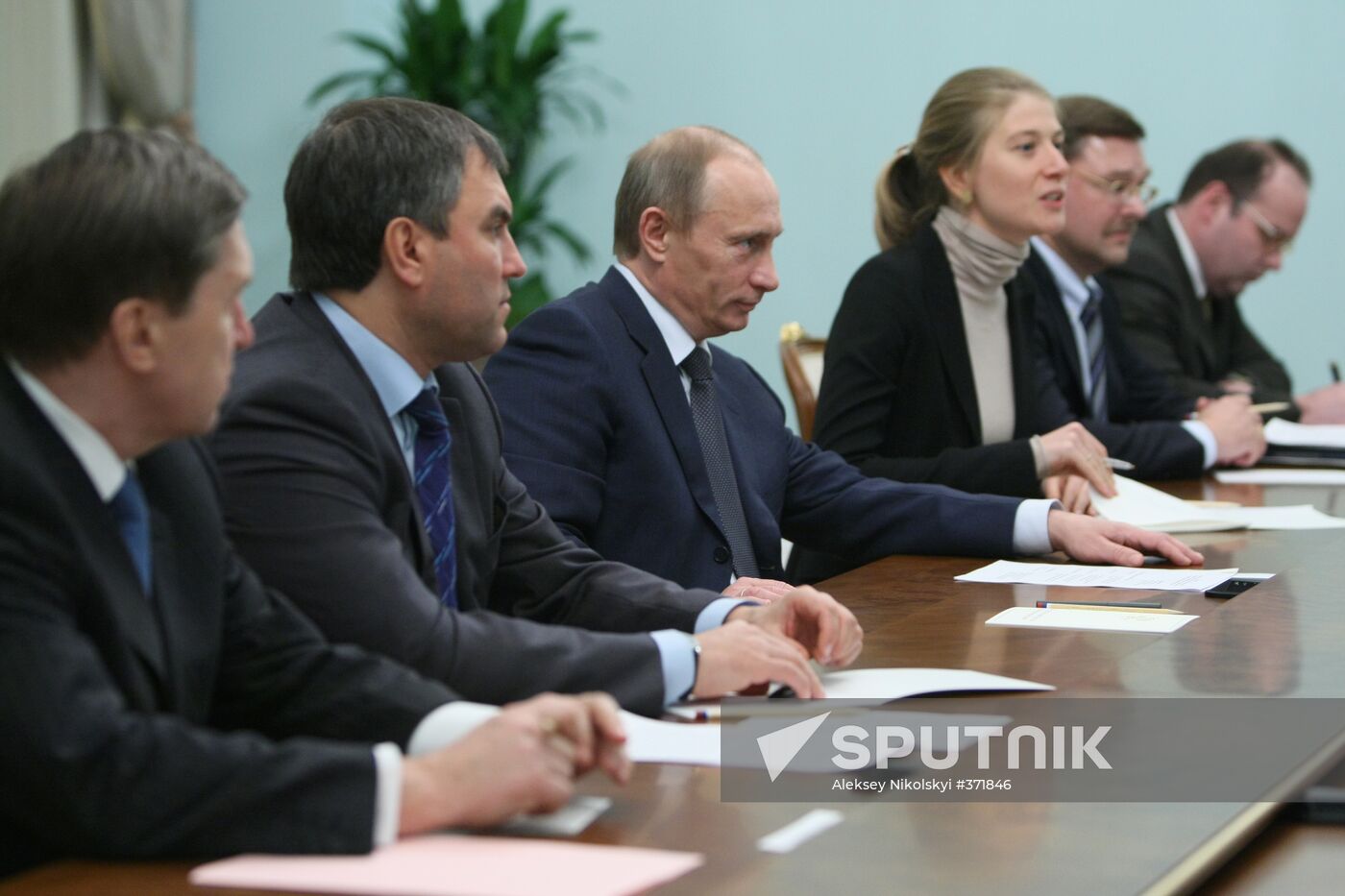 Vladimir Putin meets with Wilfried Martens